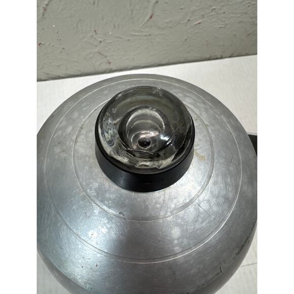 Wear-Ever 2328 Hallite Aluminum Percolator Coffee Pot Turquoise USA Vtg Atomic - Picture 2 of 7